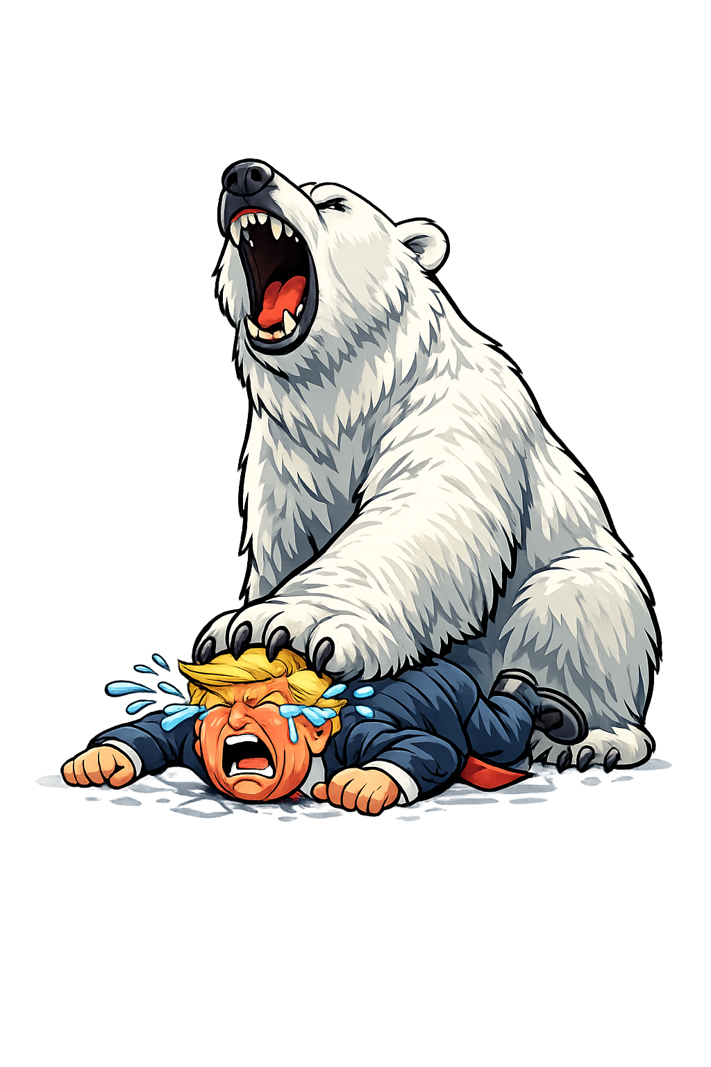 Anti-Trump Grønland - T-shirt - Coolshirts.dk