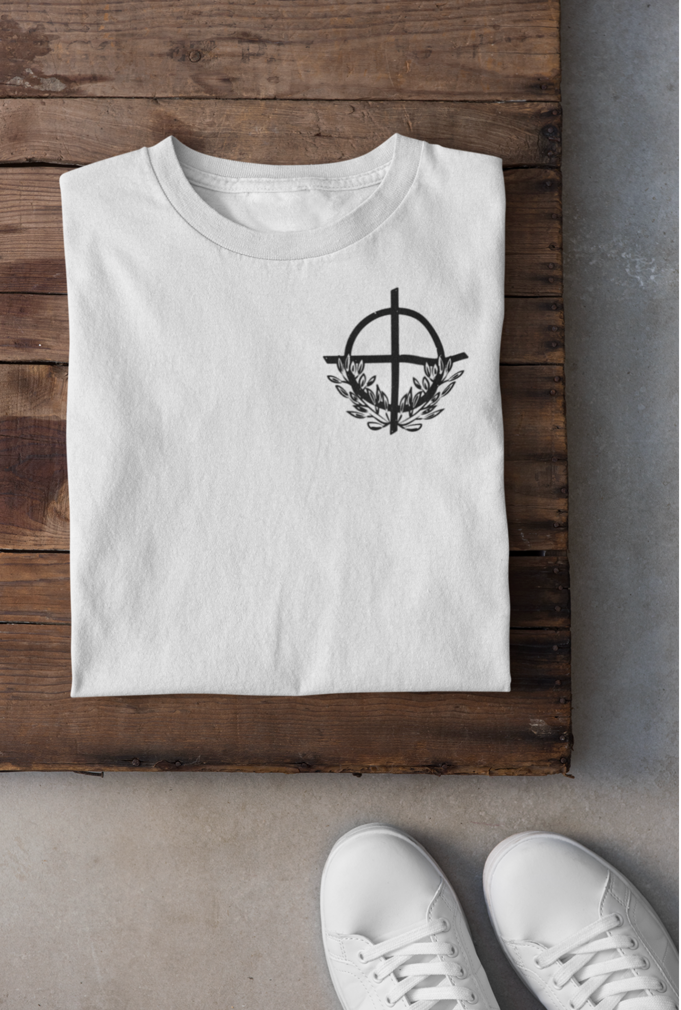 Solhjul på t-shirt