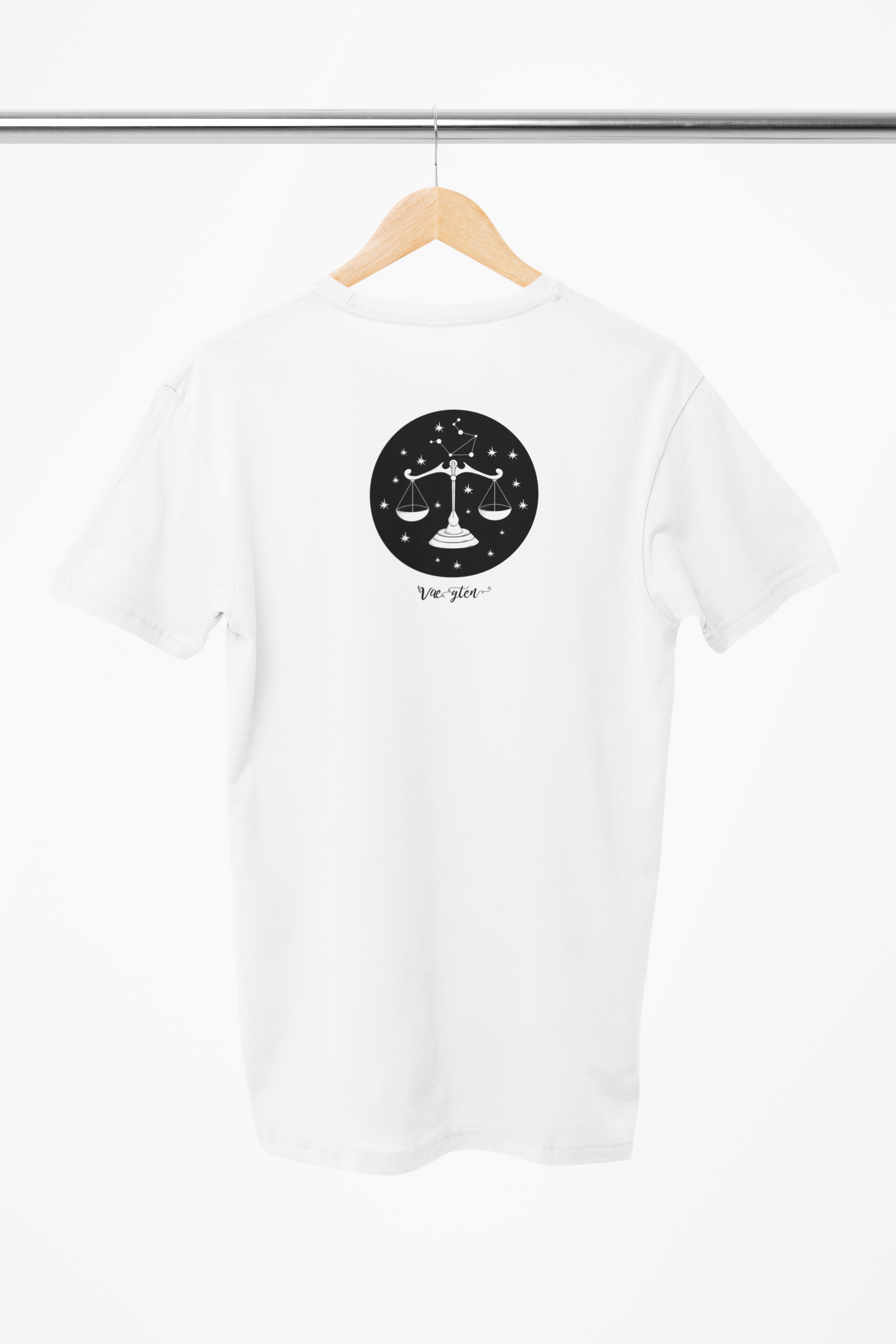 Vægten stjernetegn t-shirt hvid