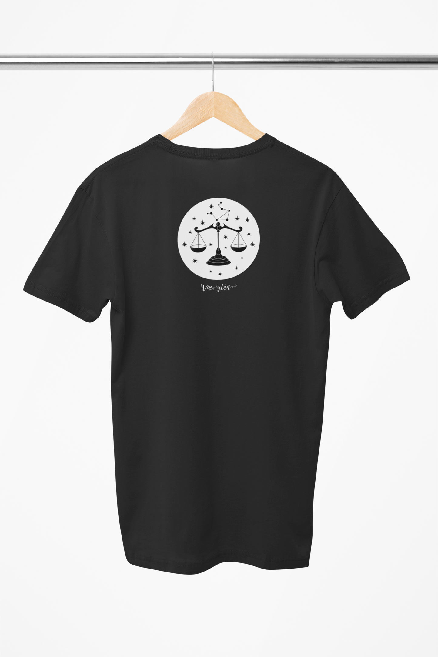 Vægten stjernetegn t-shirt sort