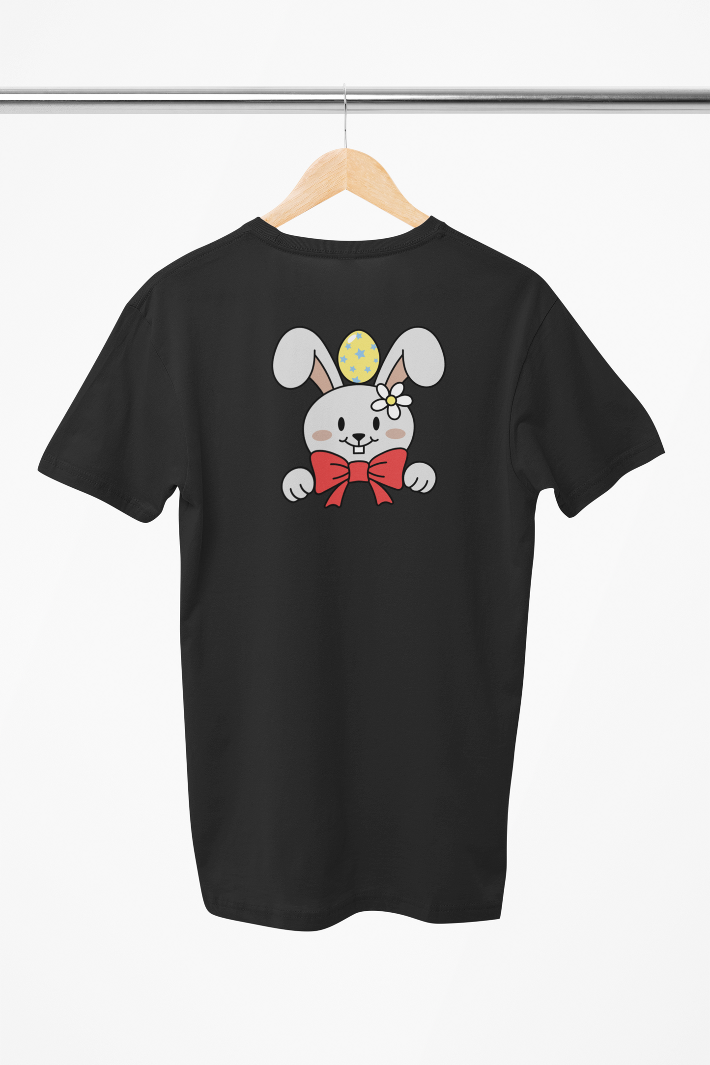 Påske t-shirt med påskeharen på