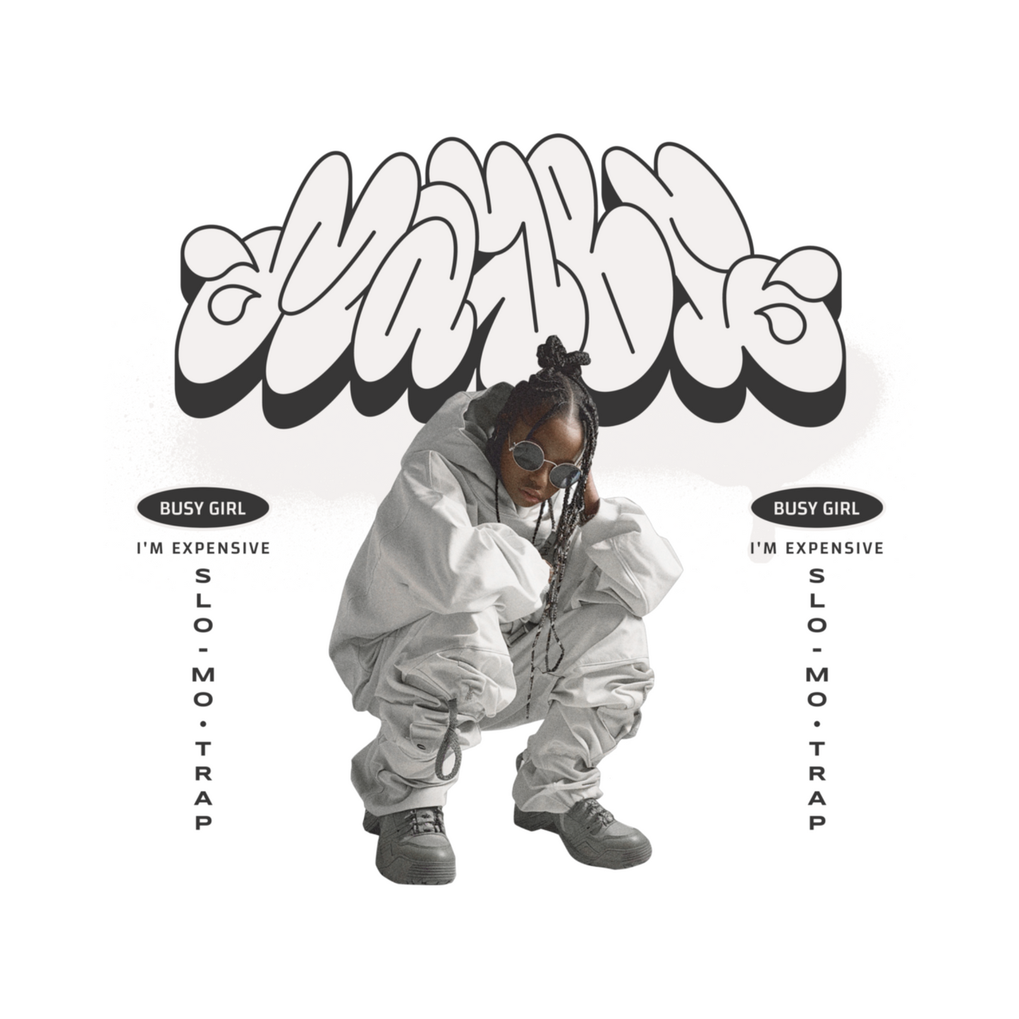 Busy Girl Graff - T-shirt