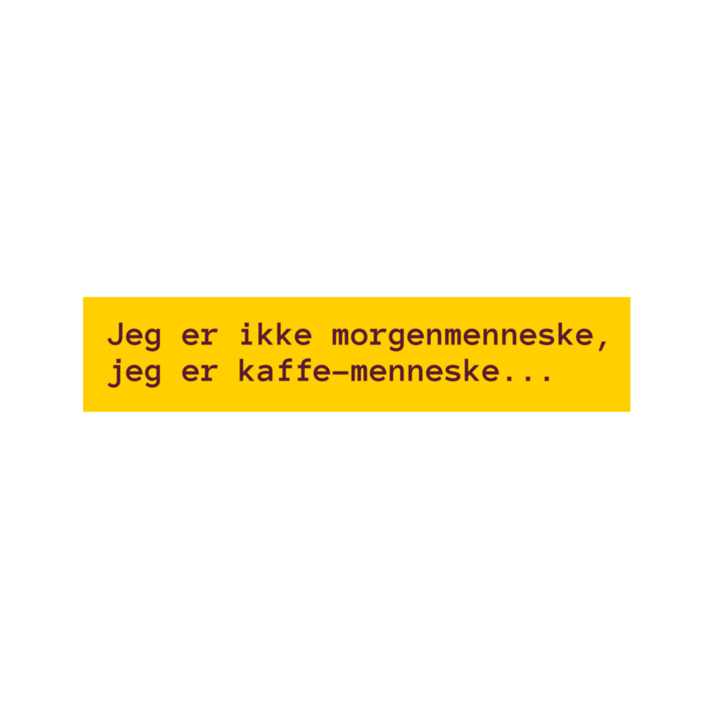 Kaffe-menneske - T-shirt
