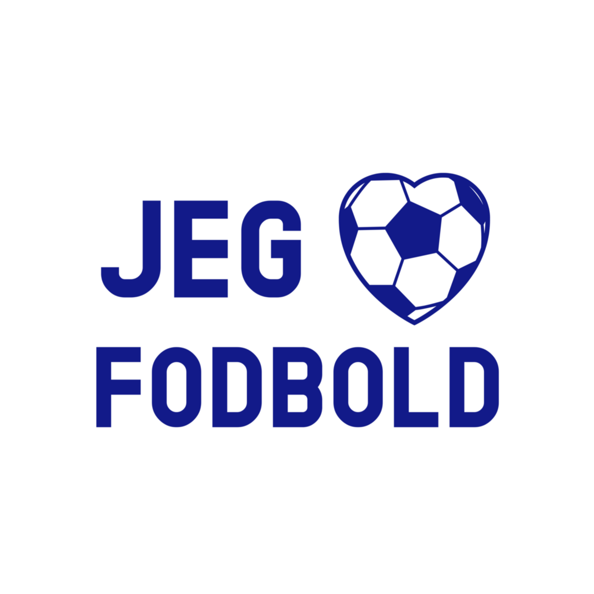 Jeg elsker fodbold t-shirt
