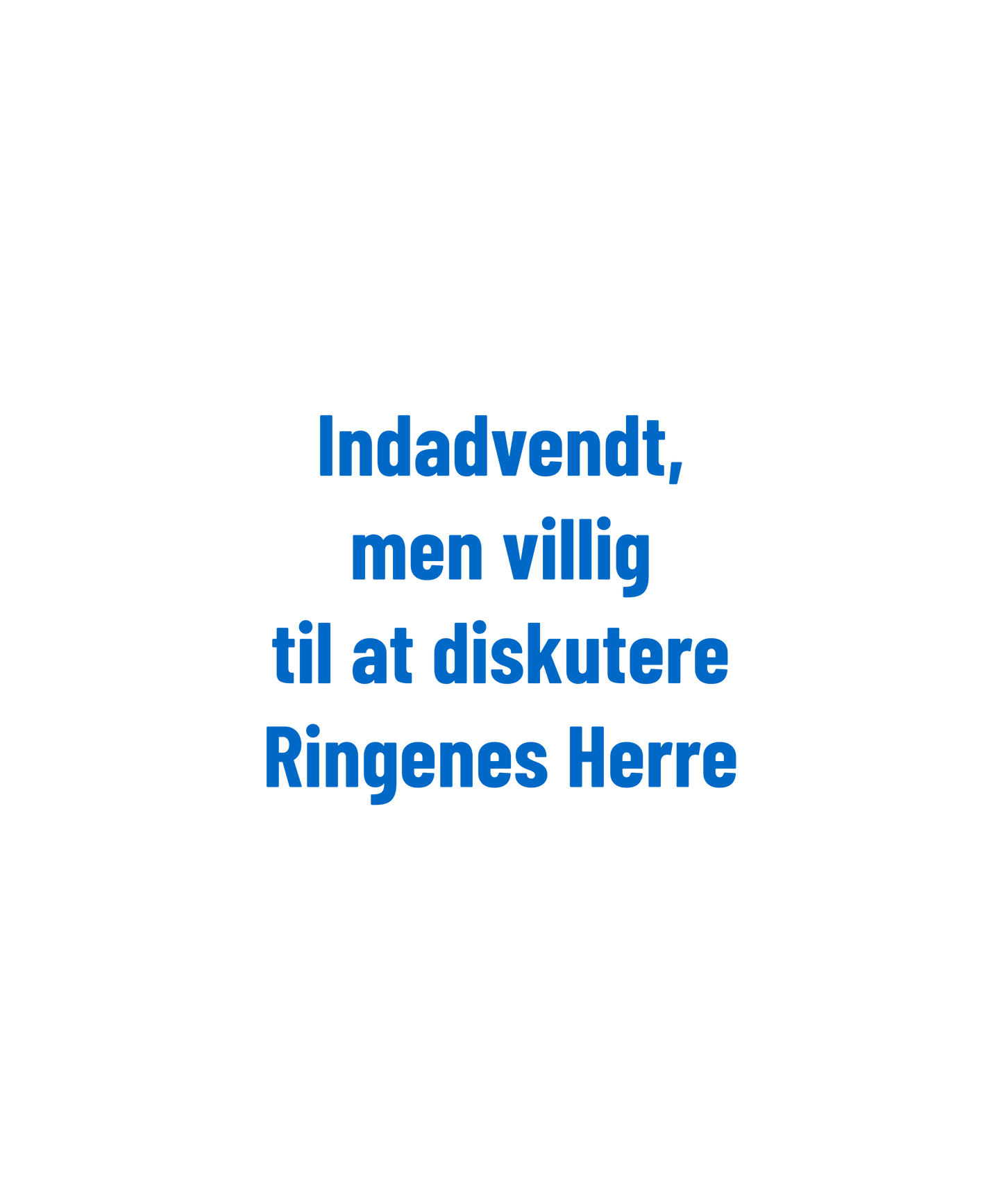 Indadvendt men villig til at diskutere Ringenes Herre - Hoodie