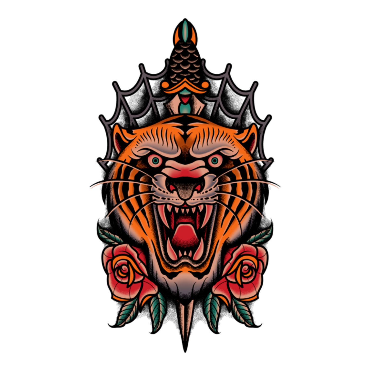 Tiger og kniv - Hoodie