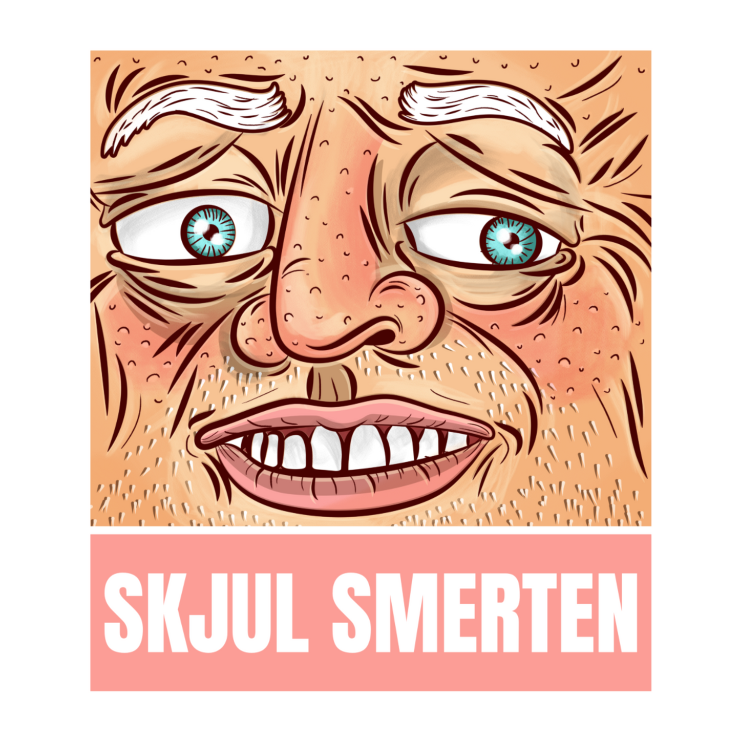 Skjul Smerten - T-shirt - Coolshirts.dk
