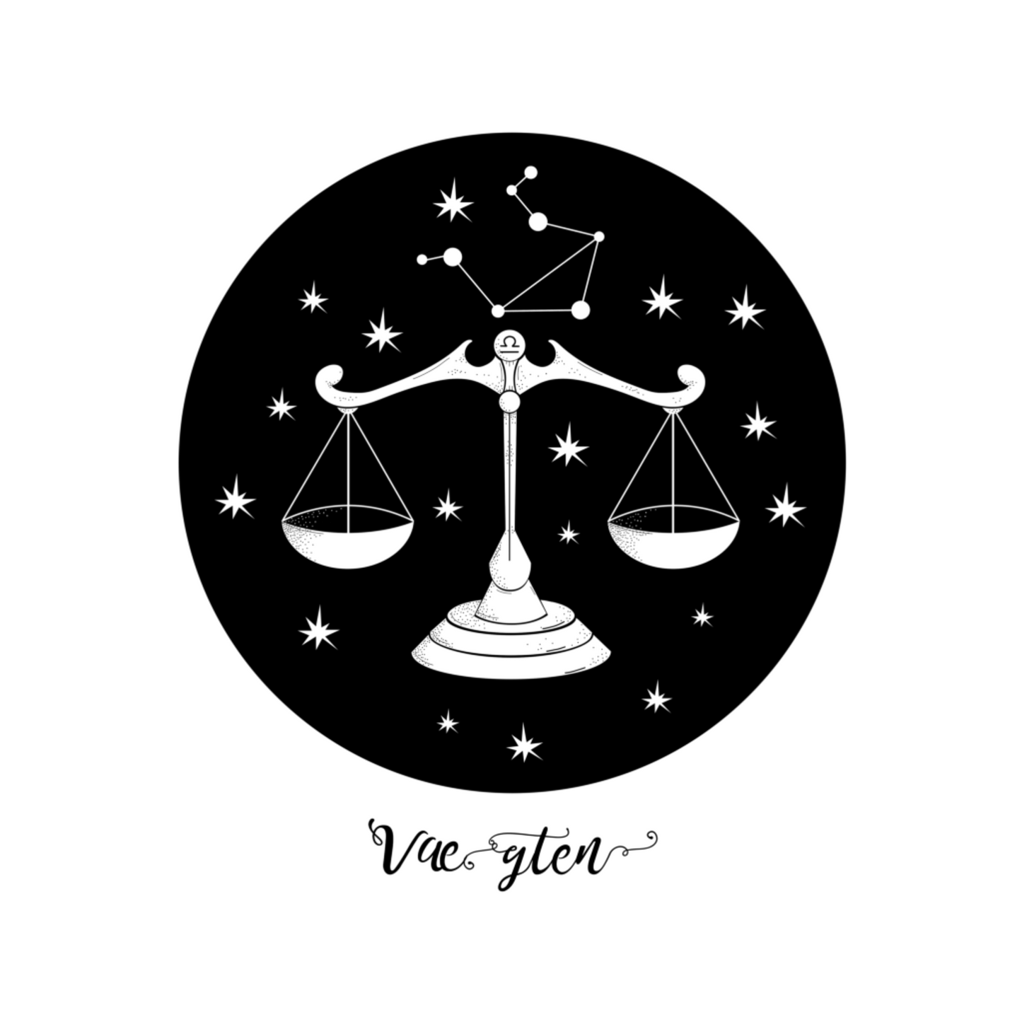 Vægten Stjernetegn - T-shirt