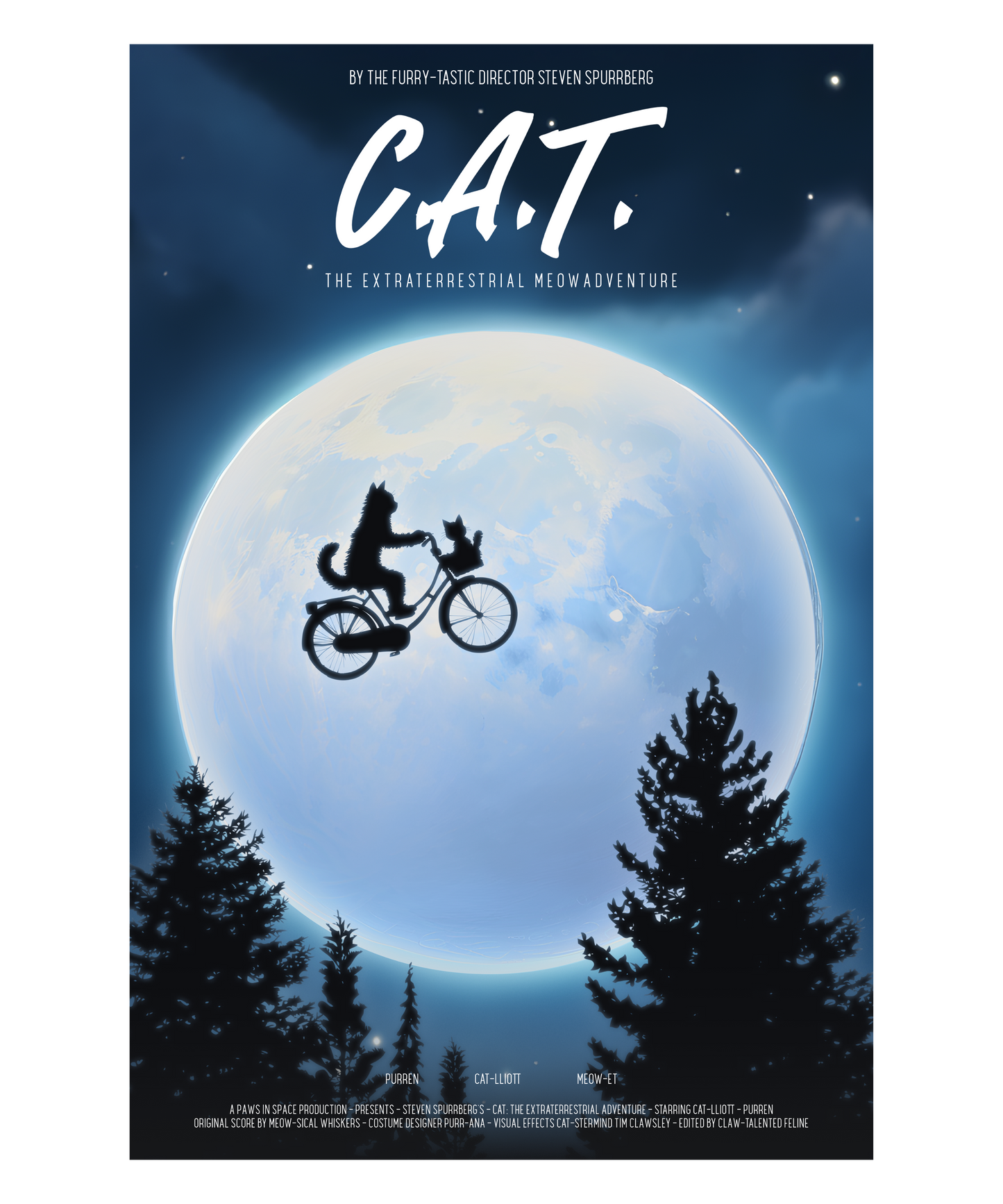 E.T. cat T-shirt - Coolshirts.dk