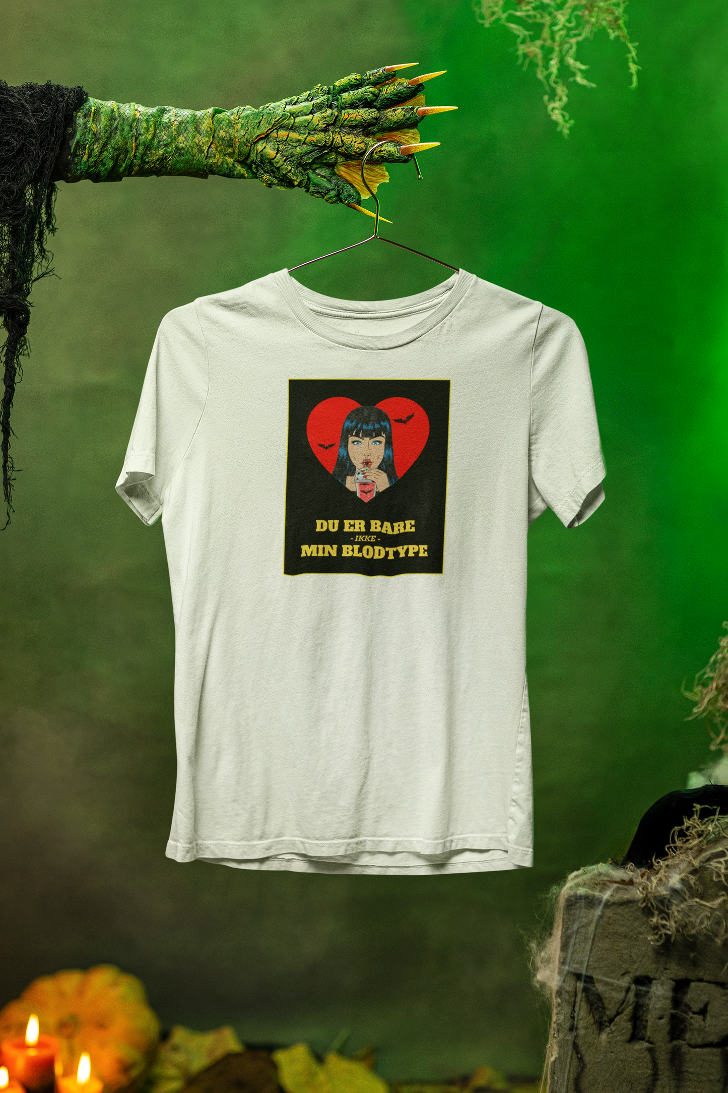 Du er bare ikke min blodtype (Halloween) - T-shirt