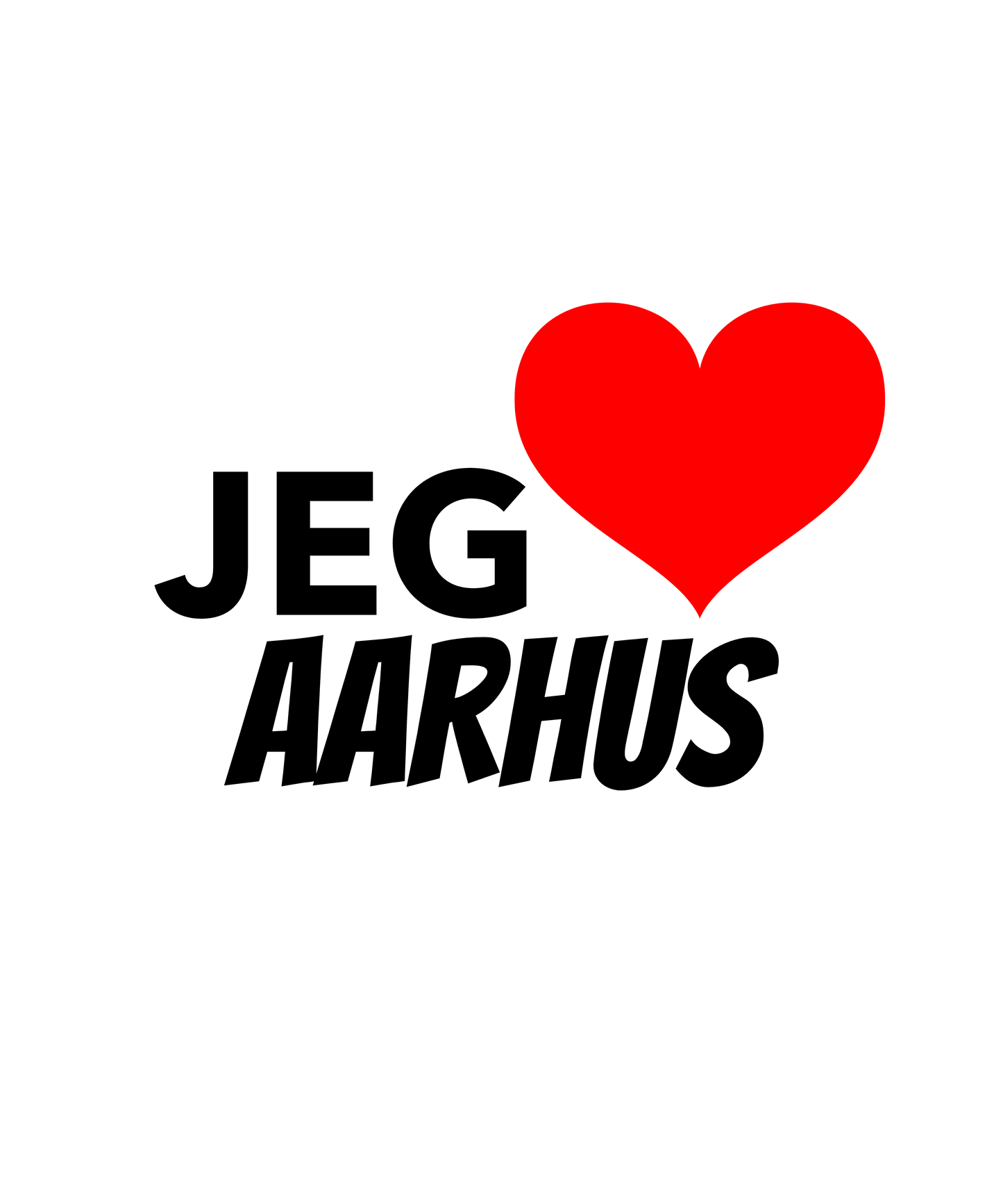Jeg Elsker Aarhus - T-shirt