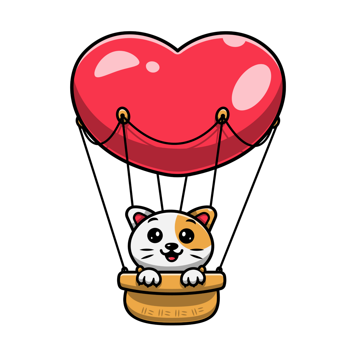 Hjerte I Luftballon - T-shirt