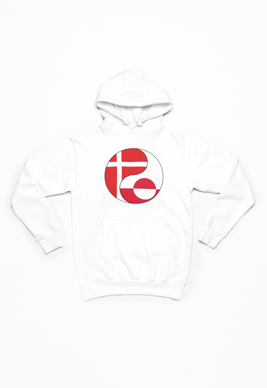 Grønlandsk og Dansk flag - Hoodie