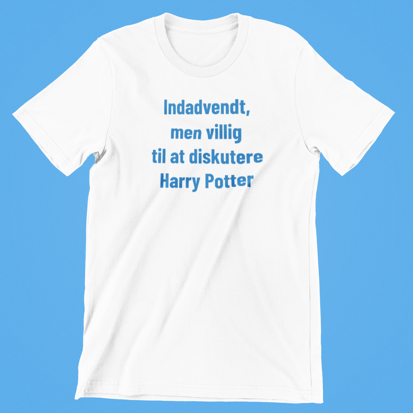 Indadvendt, men villig til at diskutere Harry Potter hvid T-shirt