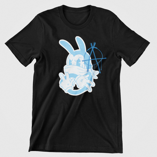 Anarkistisk Mickey sort T-shirt