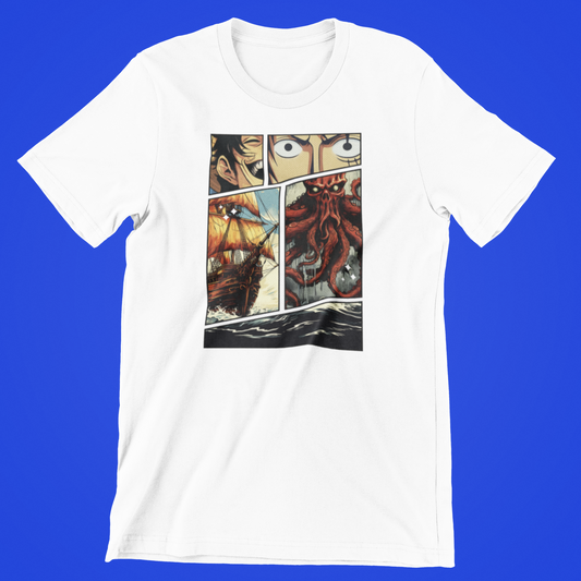 One Piece hvid T-shirt