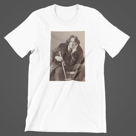 Oscar Wilde hvid T-shirt