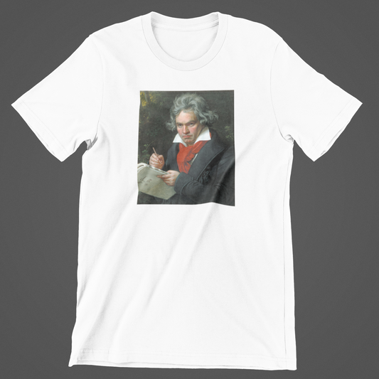 Beethoven hvid T-shirt