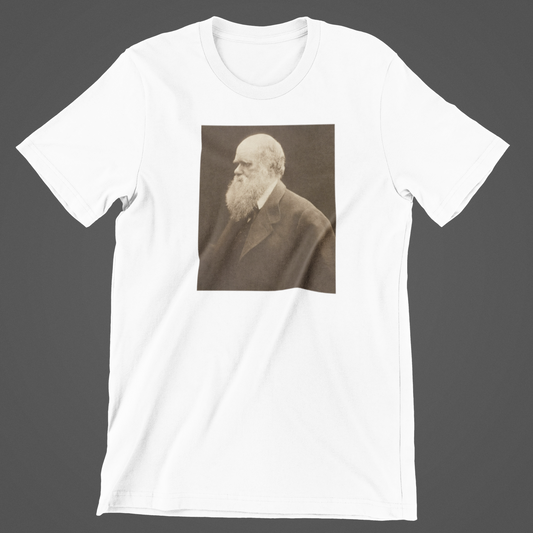 Charles Darwin hvid T-shirt