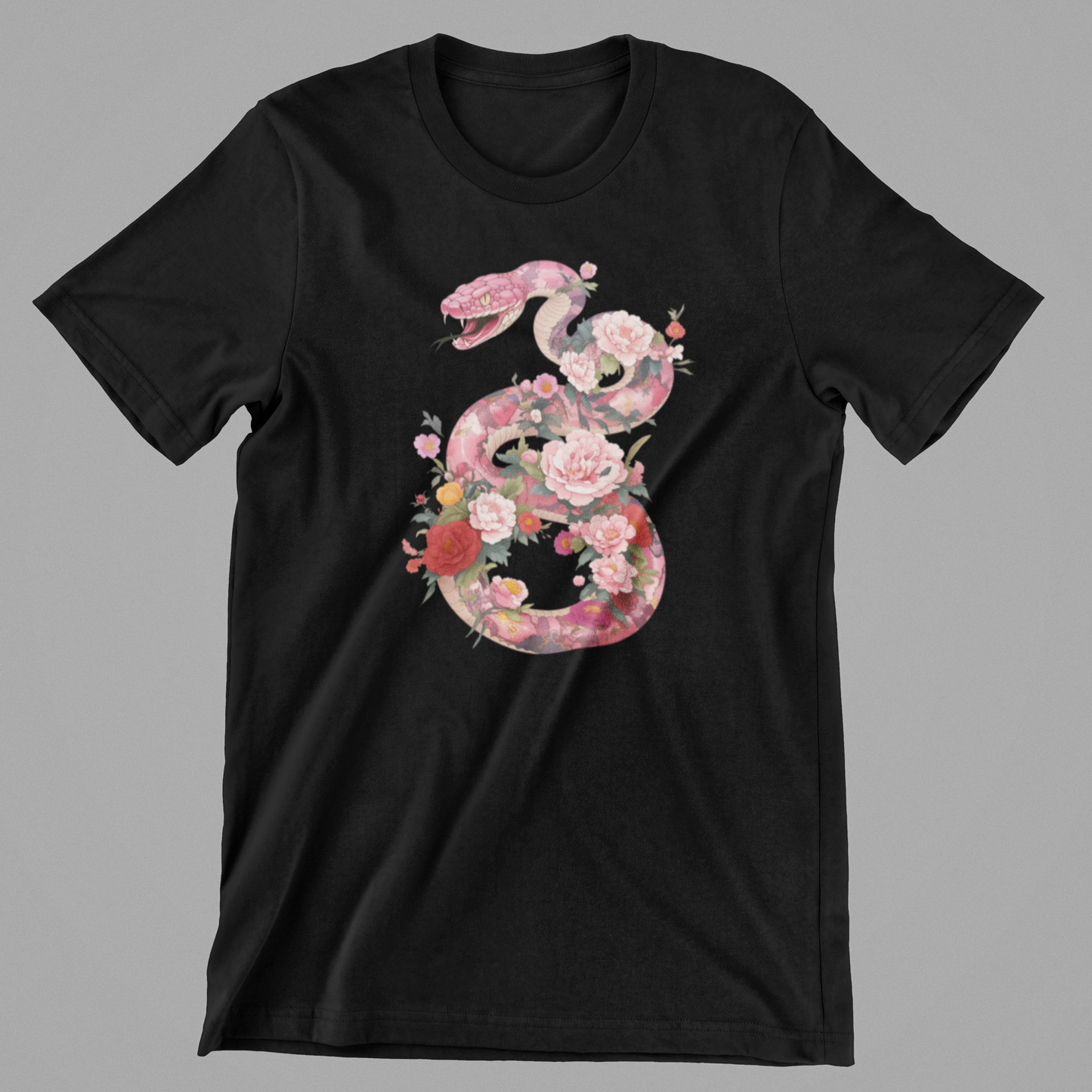 Blomster Slange - T-shirt