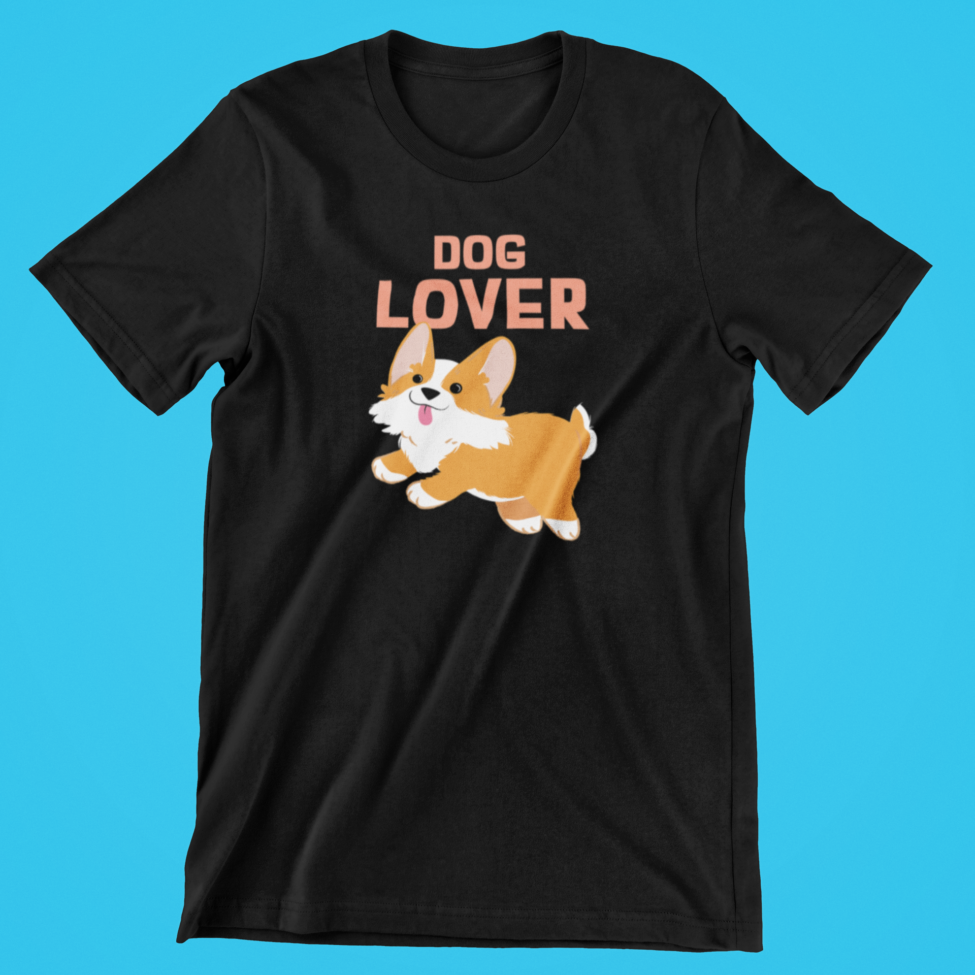 Hunde Elsker t-shirt sort