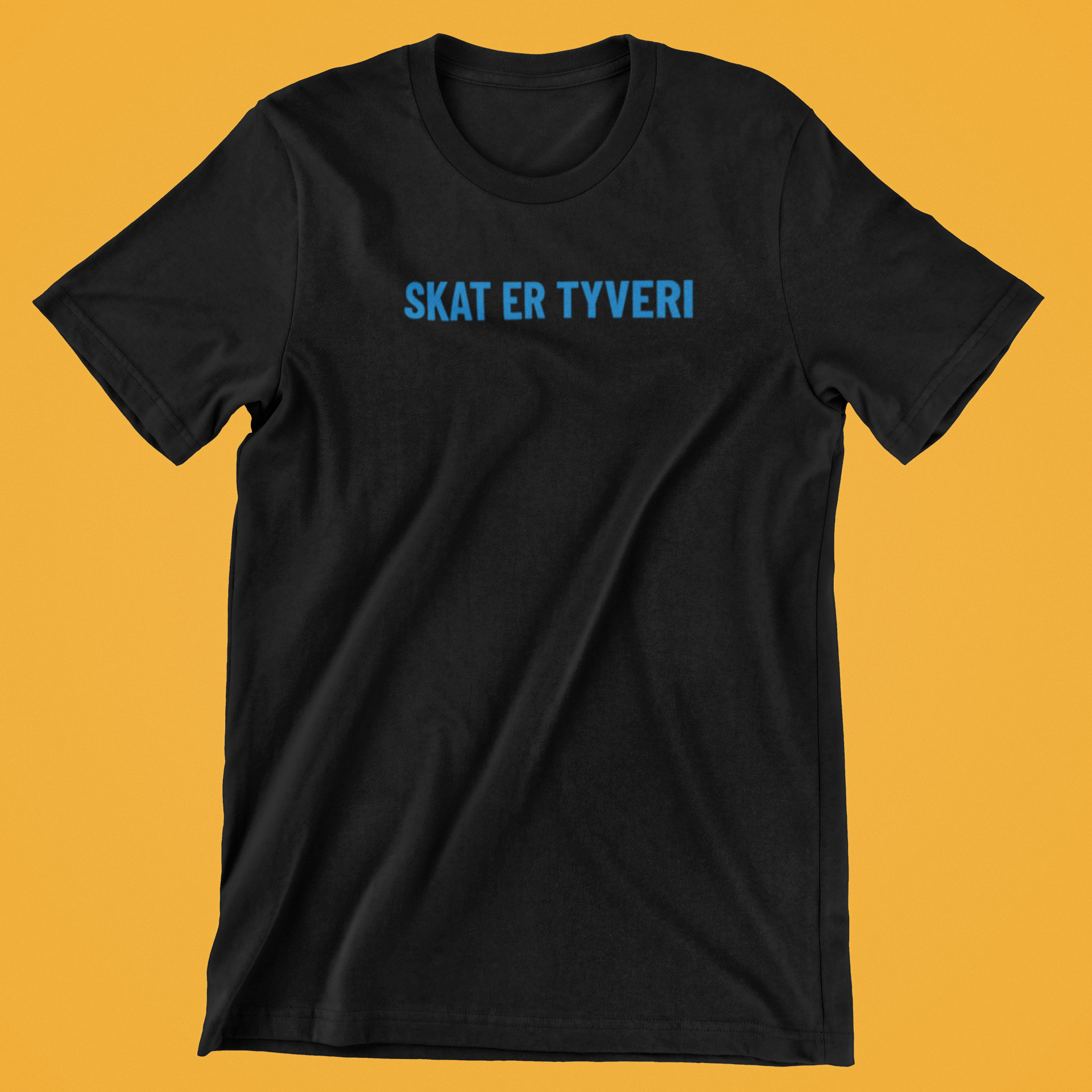 Skat er Tyveri sort T-shirt