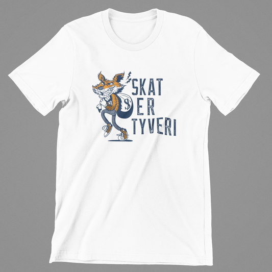 Skat Er Tyveri - hvid T-shirt