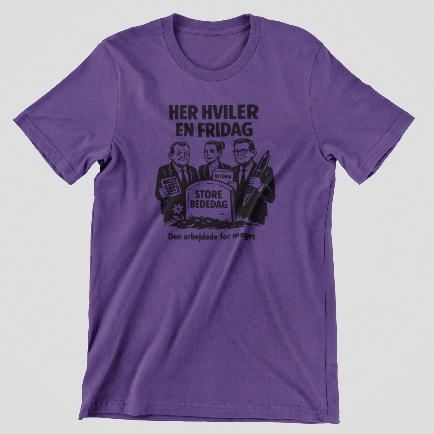 Her hviler en fridag (Store bededag) - T-shirt