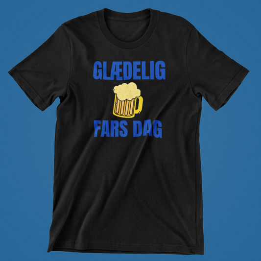 Glædelig Fars Dag - sort T-shirt