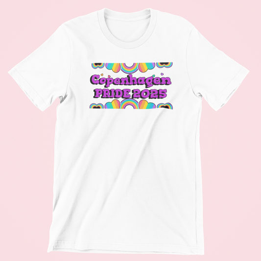 Copenhagen Pride 2025 hvid T-shirt