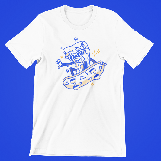 pizza slice t-shirt hvid