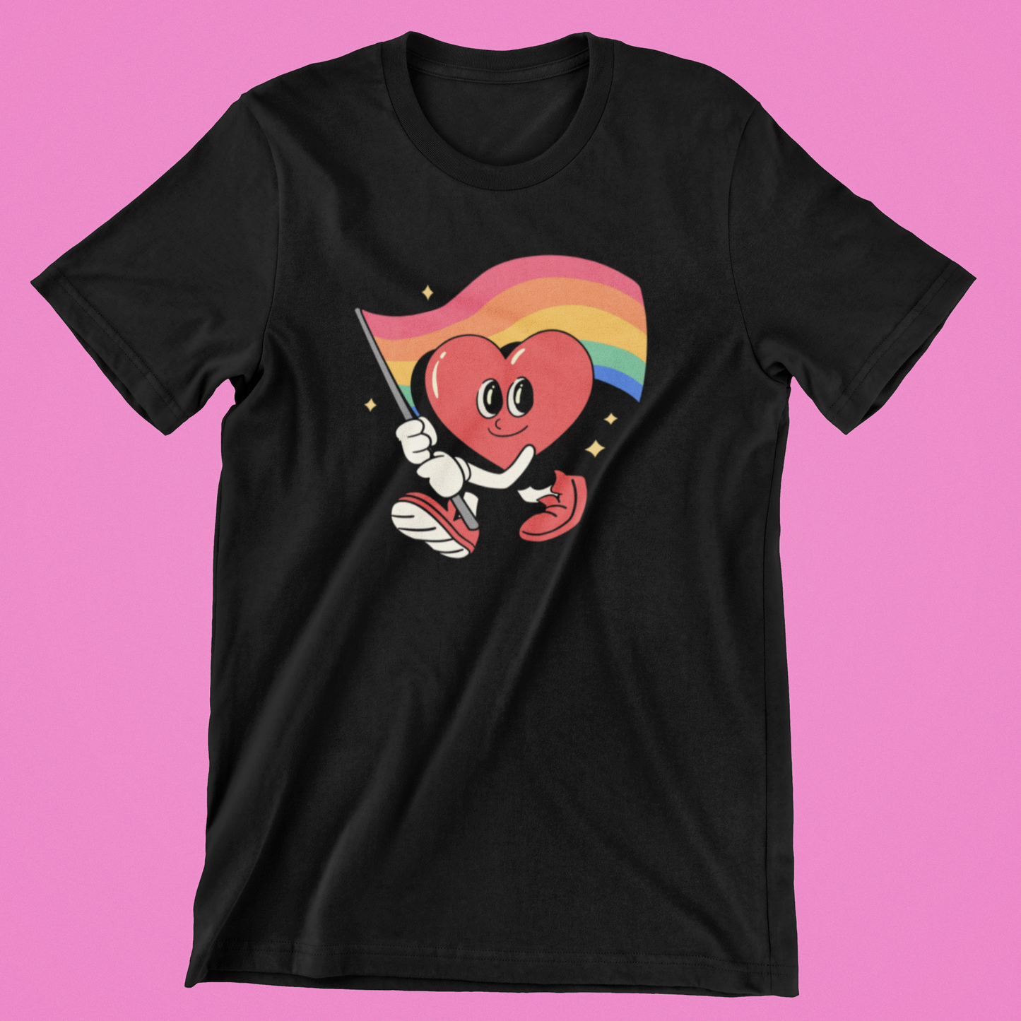 Pride Flag - hvid T-shirt