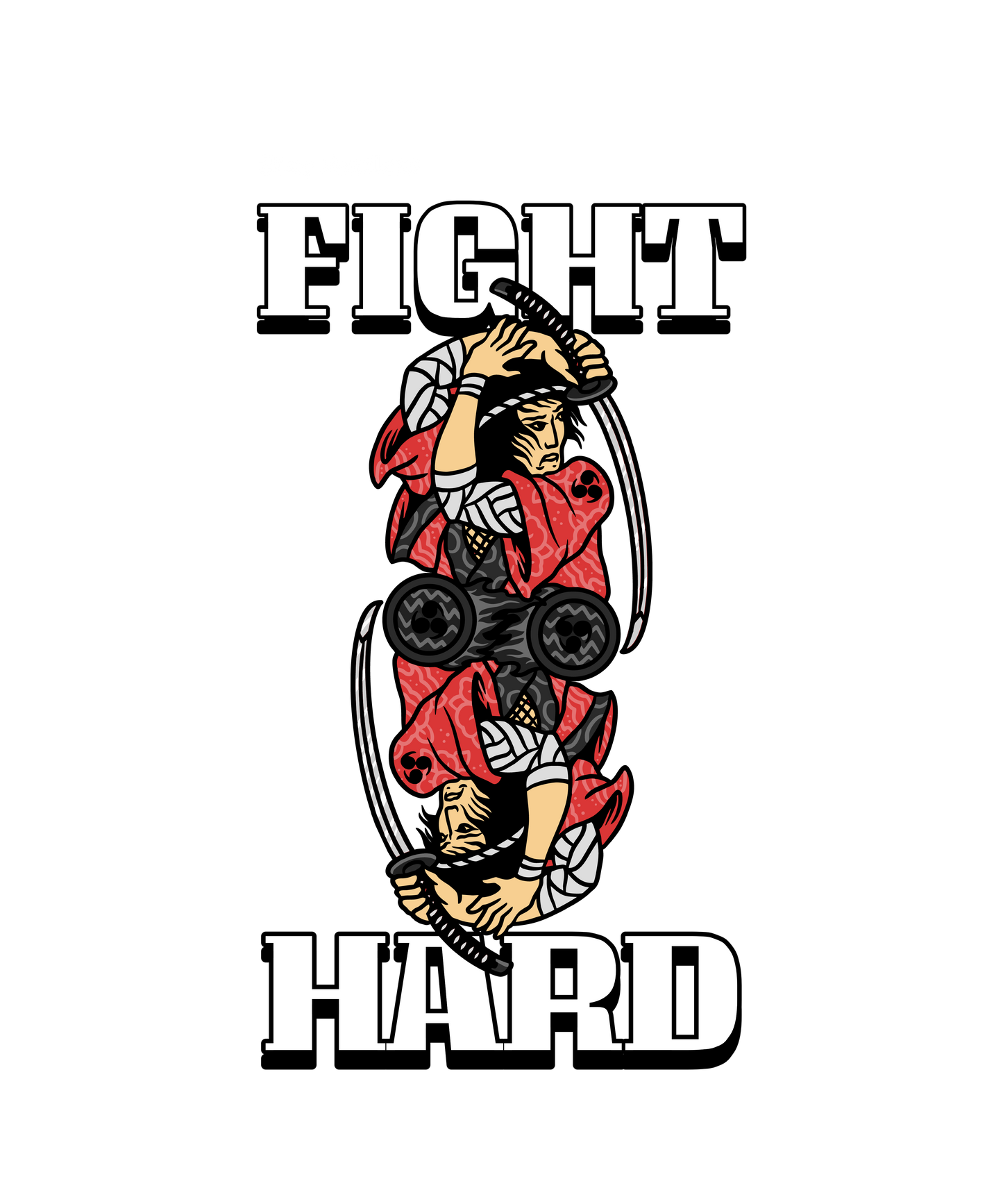 Fight hard T-shirt - Coolshirts.dk