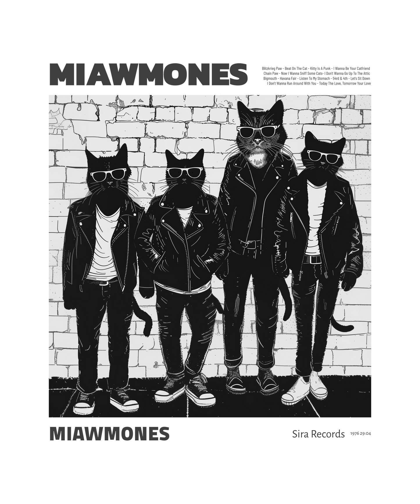 MIAWMONES - T-shirt - Coolshirts.dk