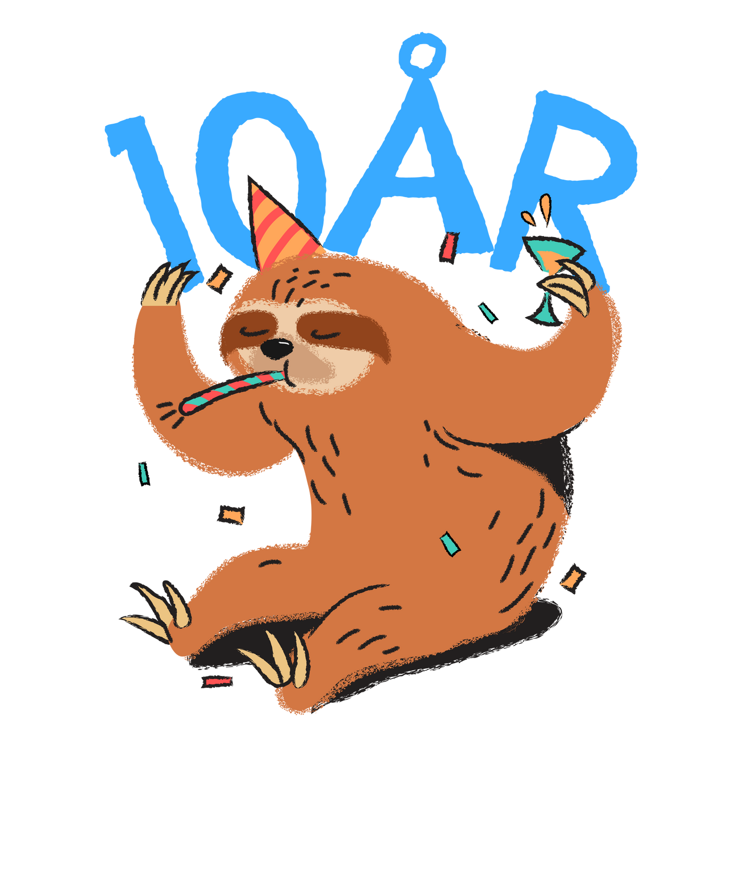 10 års fødselsdag - T-shirt