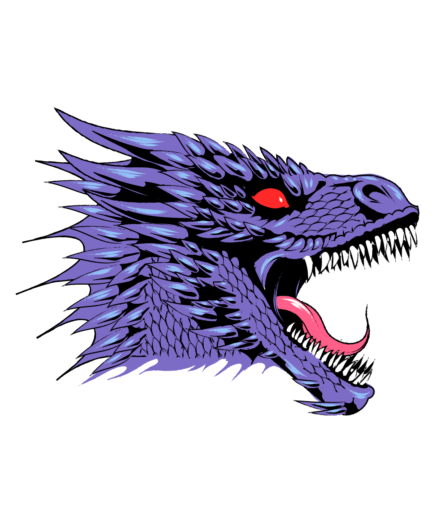 Dragehoved - T-shirt - Coolshirts.dk
