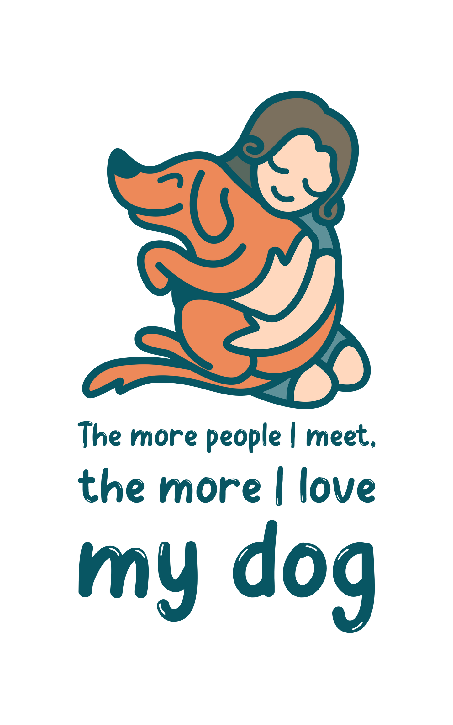 Elsker min hund - T-shirt - Coolshirts.dk