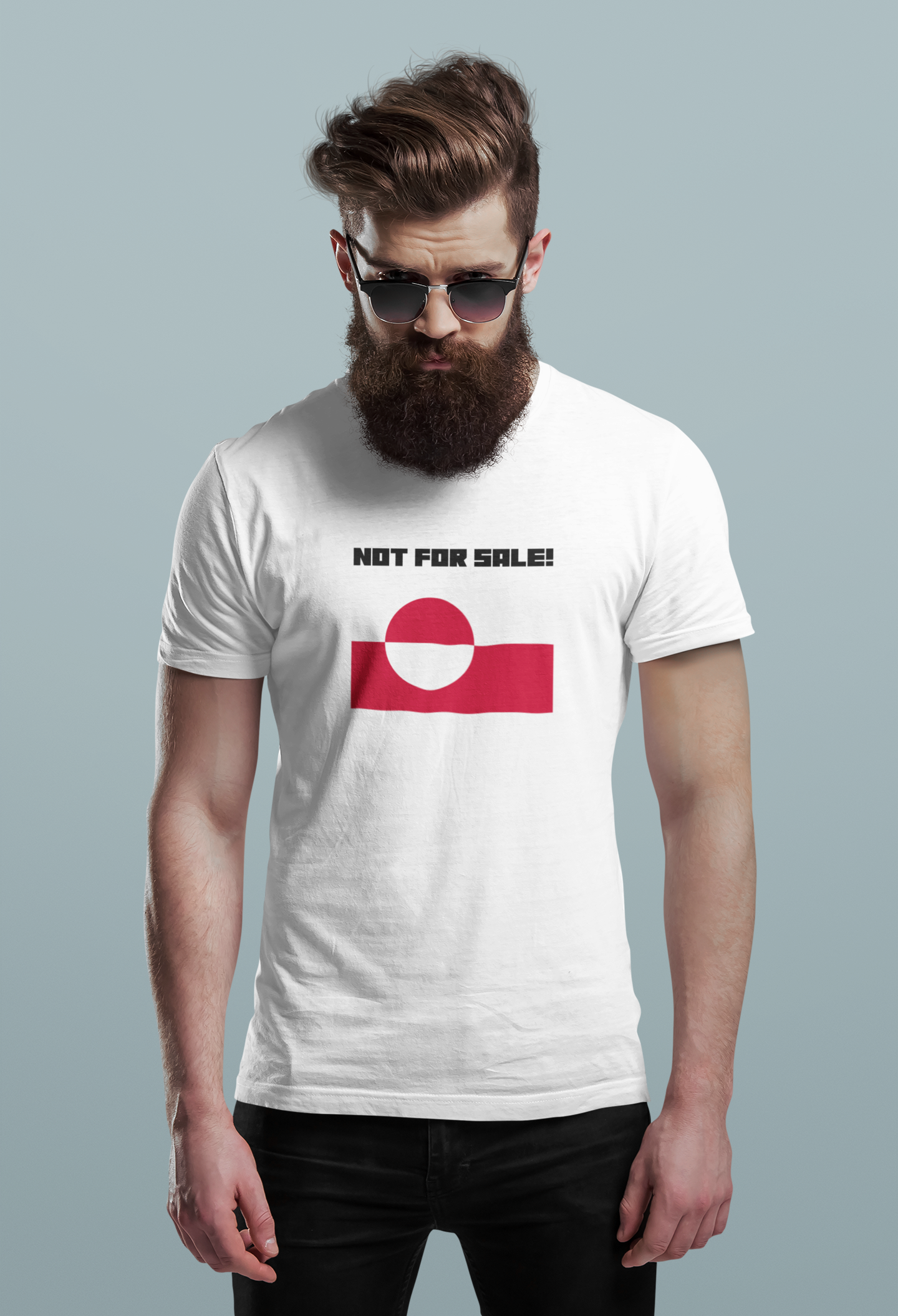 Grønland Not For Sale - T-shirt - Coolshirts.dk