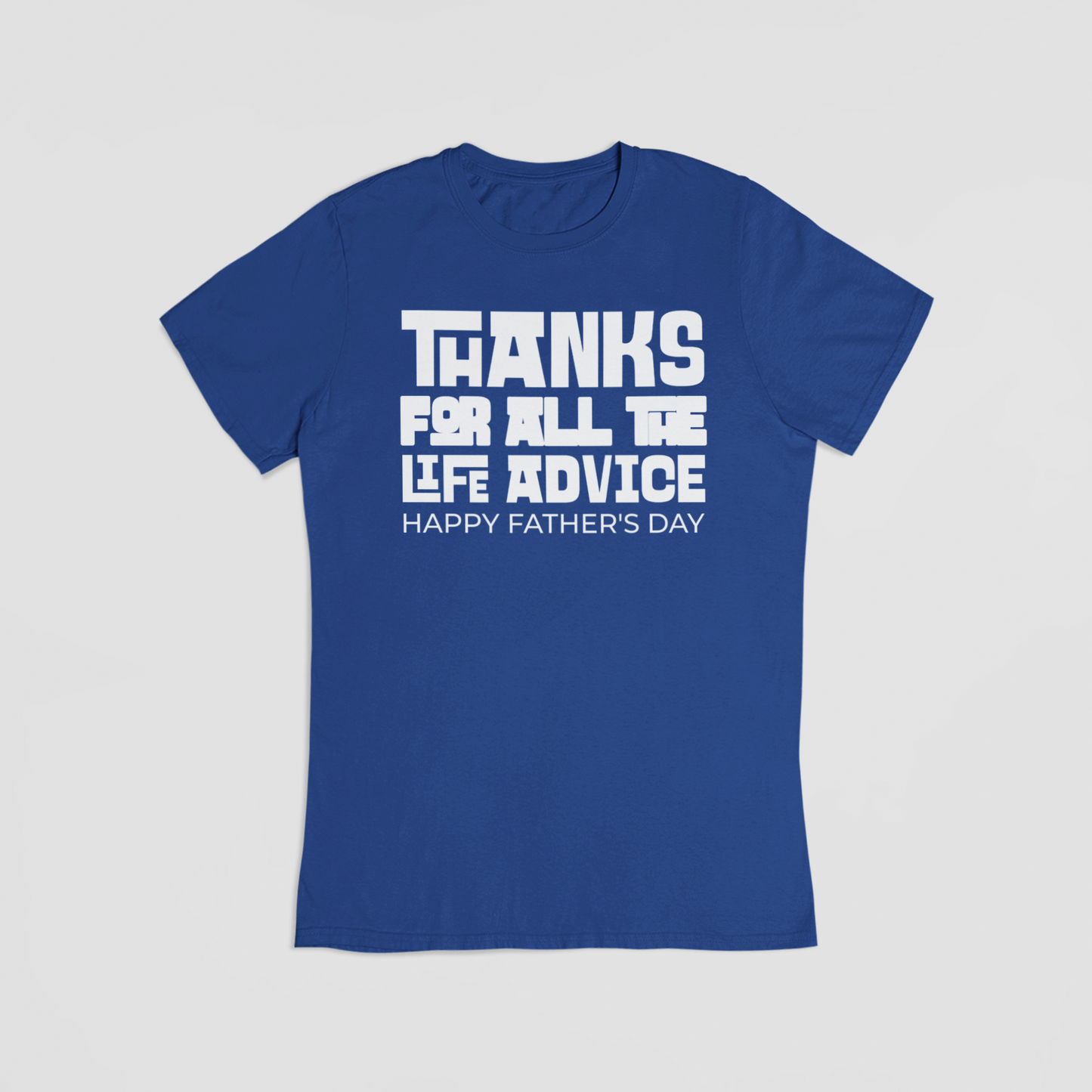Happy fathers day blå T-shirt