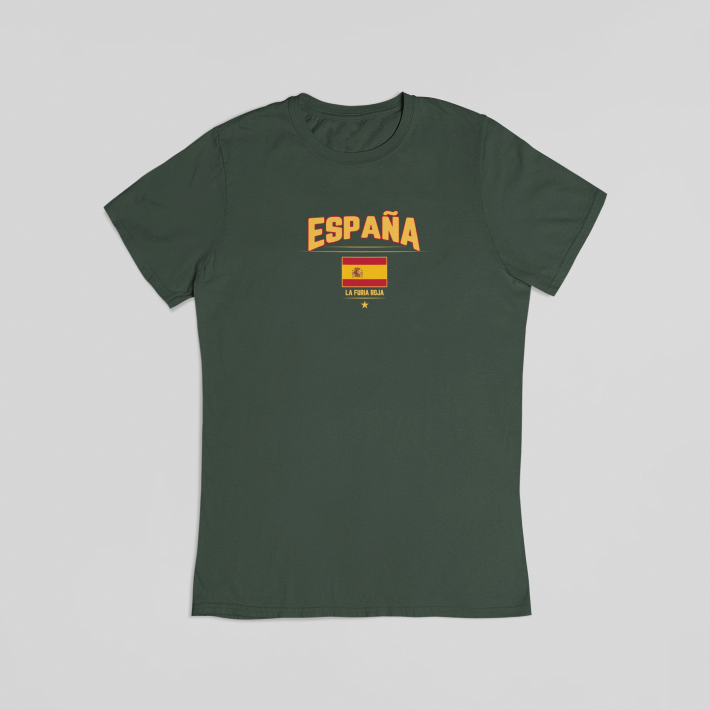 Espana la furia roja grøn T-shirt