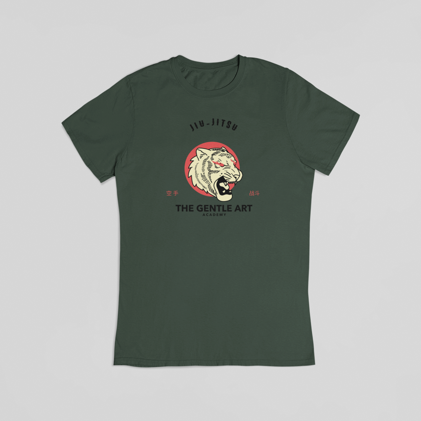 Jiu-jitsu grøn T-shirt