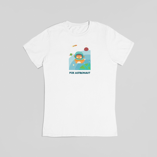 Fox astronaut hvid T-shirt