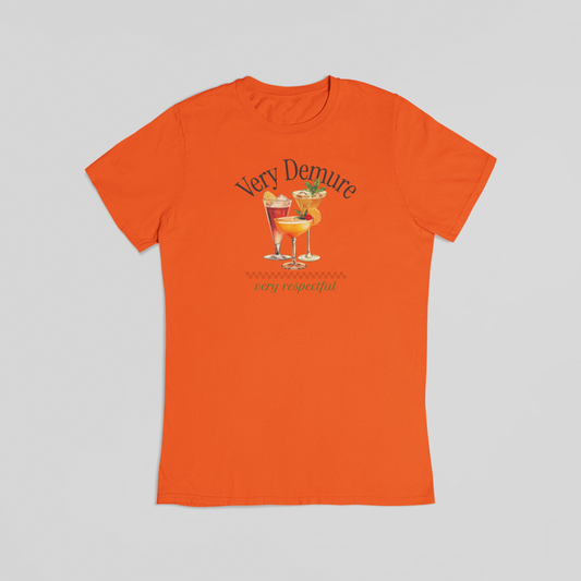 Very demure orange T-shirt