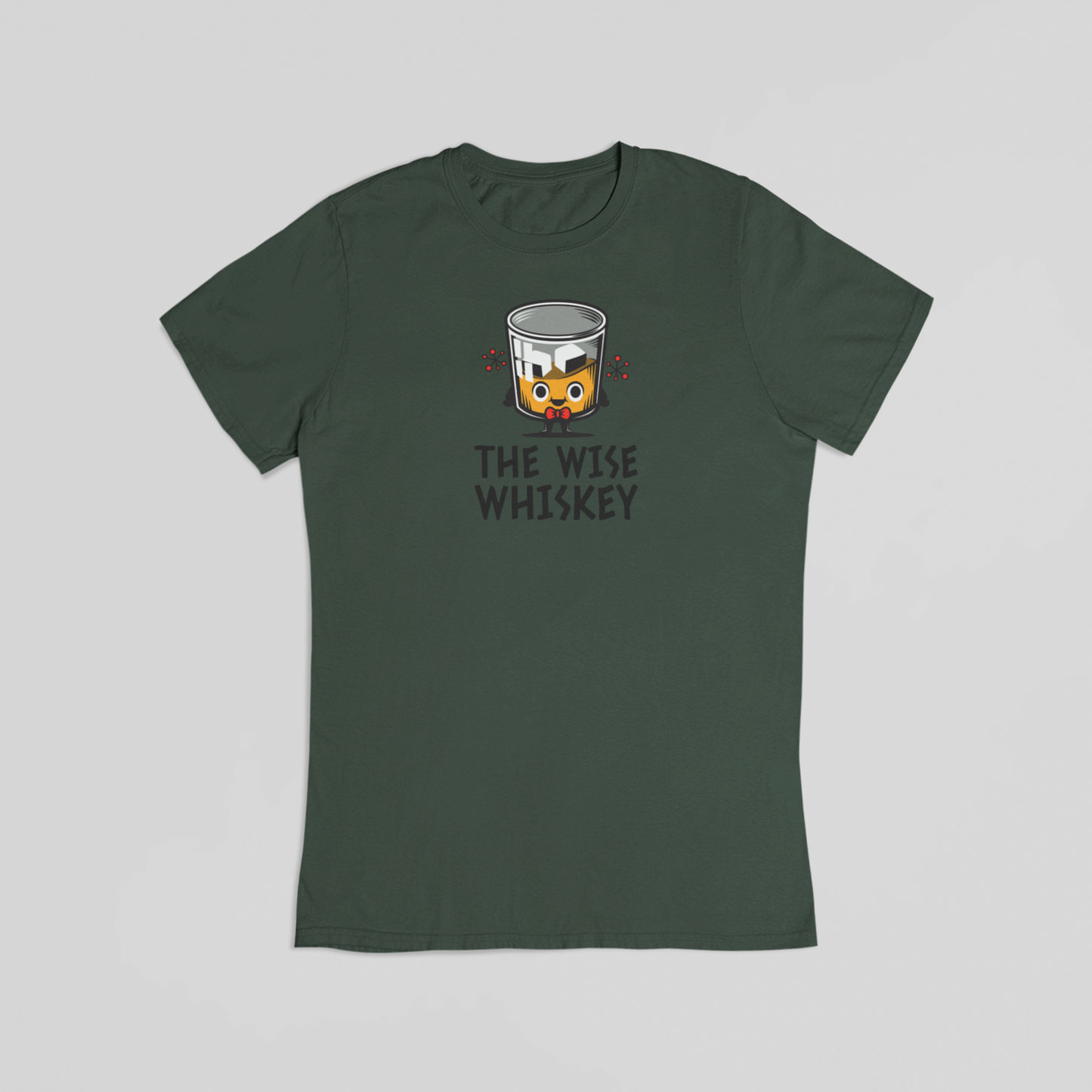 The wise whiskey grøn T-shirt