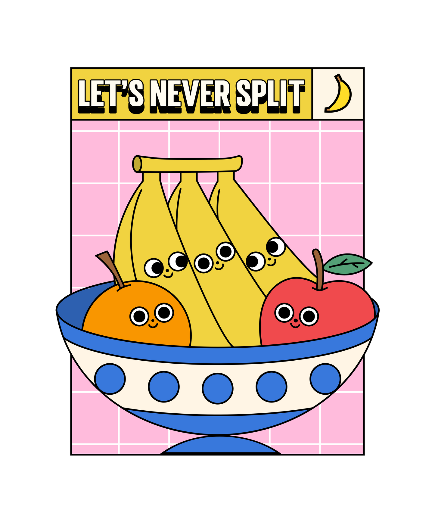 Let's never split - T-shirt - Coolshirts.dk