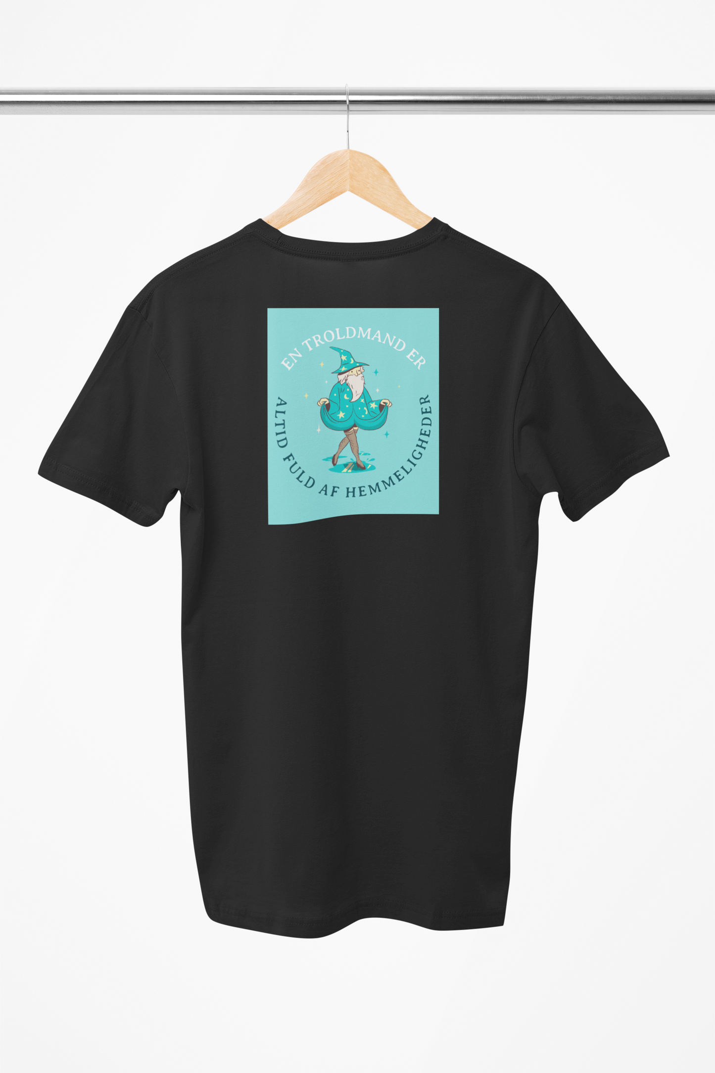 bøsse troldmand t-shirt sort