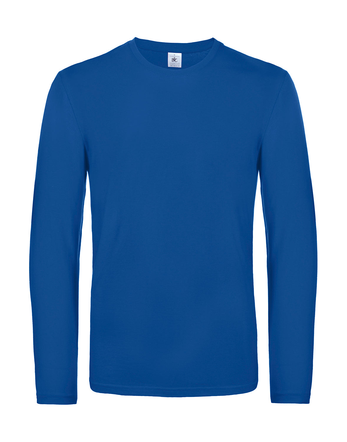 design selv langæret blå t-shirt