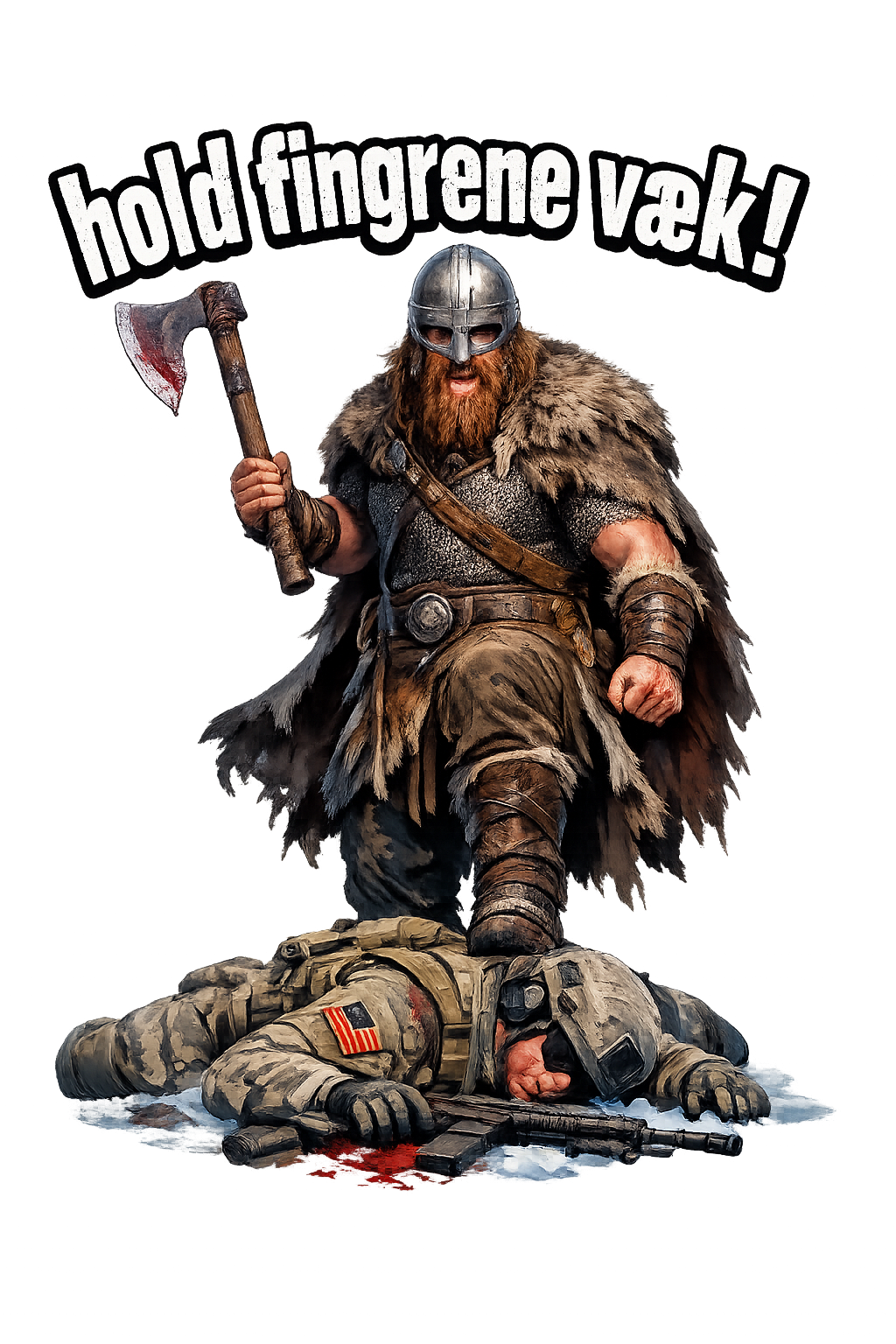 Vikinger imod Trump - T-shirt - Coolshirts.dk