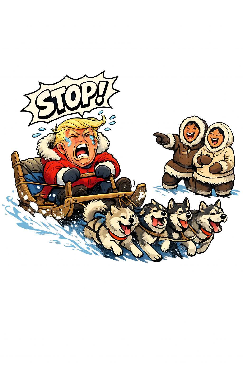 Trump i Grønland – Hoodie - Coolshirts.dk