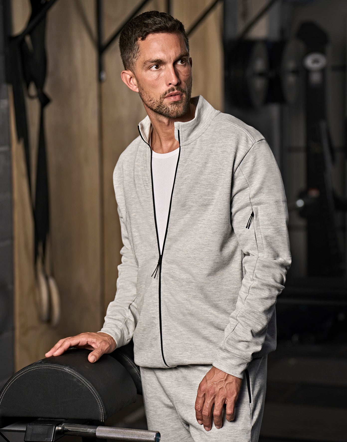 Athletic Full Zip Sweatshirt/Cardigan